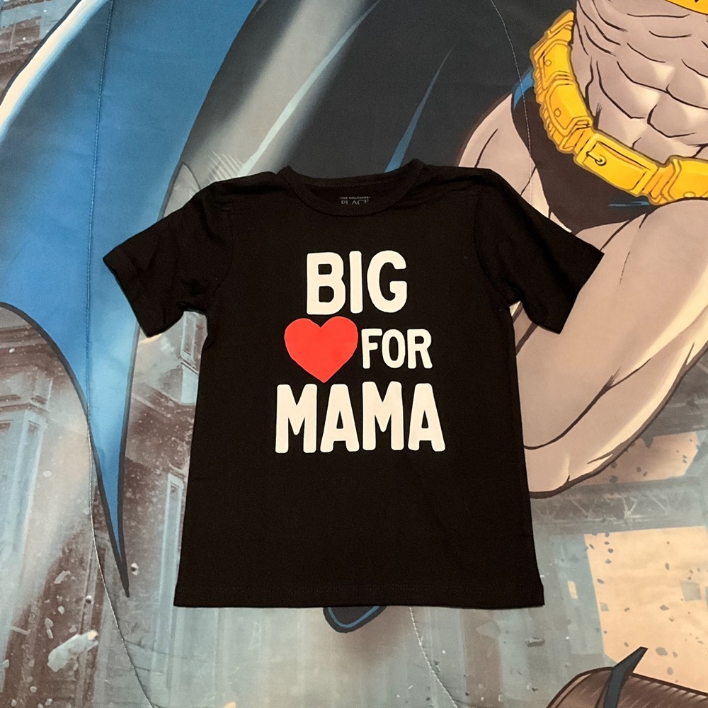 The Children's Place Black 'Big Heart for Mama' Tee
